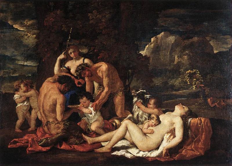 Nicolas Poussin Nurture of Bacchus oil painting picture